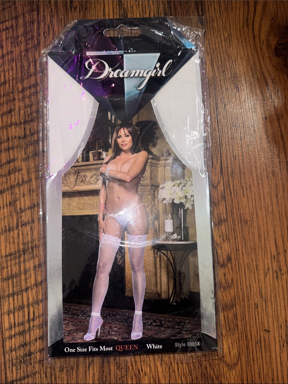 Dreamgirl White Lace Thigh-High Stockings 29.T